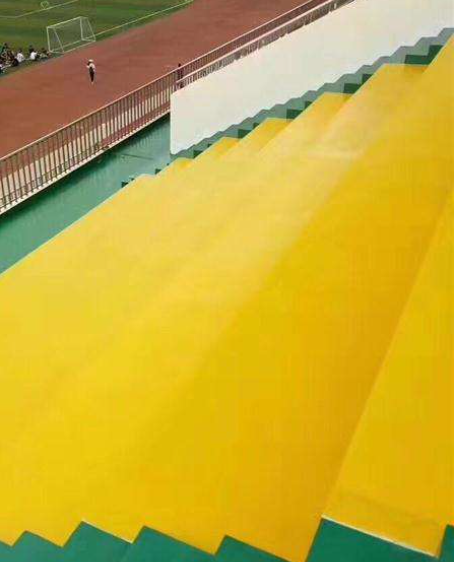西湖球场台阶翻新修补改造
